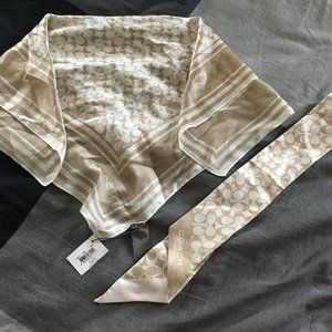 Coach scarf and thin scarf